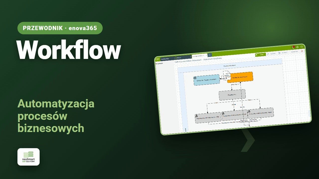 Workflow w enova365 — automatyzacja procesów i obieg dokumentów