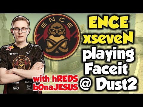 ENCE xseveN playing Faceit at Dust2 /w BONAJESUS