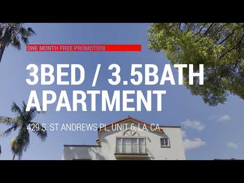 3Bed & 3.5Bath Apartment for Lease near Koreatown - Los Angeles, 90020