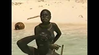 Sentinel island india original HD video drone footage of tribal people