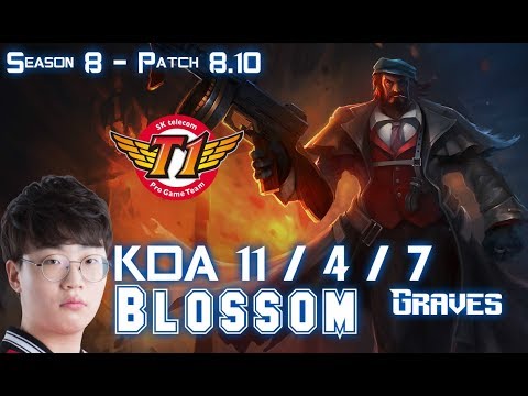 SKT T1 Blossom GRAVES vs EVELYNN Jungle - Patch 8.10 KR Ranked