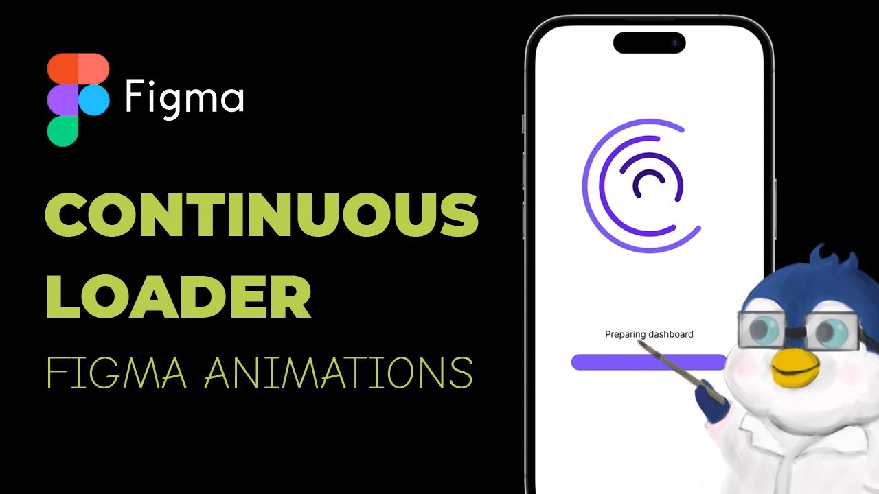 [Figma Basics] Continuous loader animation, for Onboaring or Loading Screens