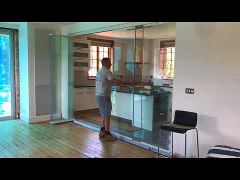 Frameless Glass Curtain Install - Leicestershire, UK