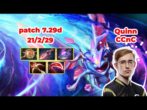 Quinn CCnC Puck Mid - DOTA 2 7.29d - MMR rank - Dota2 Gameplay [Learn To PRO dota2]