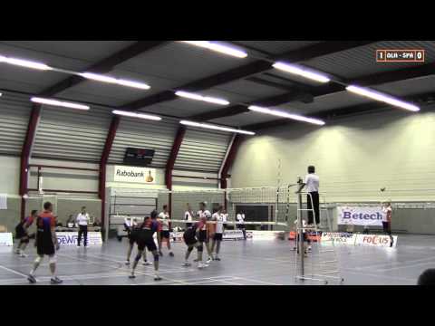 Volleybal Heren 1e div A: De Witte Olhaco H1 - Spaarnestad H1 [25-10-2014]