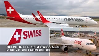 preview picture of video 'FIRST TRIP REPORT filmed on iPhone X | SWISS ERJ-190 & A320 | Milan MXP ✈ Copenhagen via Zürich'