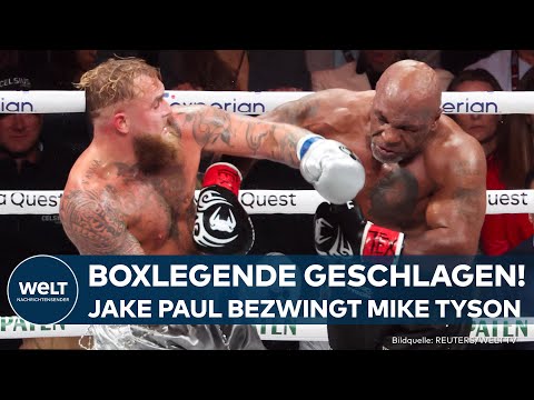 MIKE TYSON VERLIERT Boxkampf gegen Jake Paul! Niederlage für 58-jährigen Ex-Weltmeister