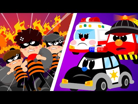 The Rescue Heroes #2 | Car Song: Police Car, Fire Engine, Ambulance | Nursery Rhymes & Kids Songs