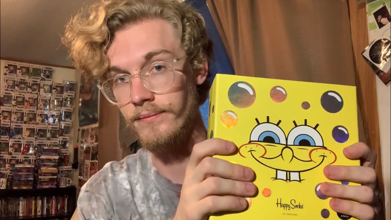 SpongeBob Happy Socks unboxing