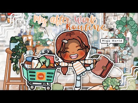 My After Work Routine | Aesthetic 🤎🌷| with audio🎙️| MIGA WORLD