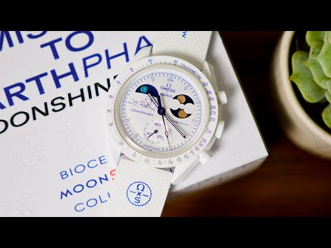 Omega x Swatch MoonSwatch Mission to Earthphase Moonshine Gold Dezember/März - Unboxing von Cold ...