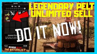 *NEW* LEGENDARY PELT UNLIMITED SELL GLITCH IN RED DEAD ONLINE! (RED DEAD REDEMPTION 2)