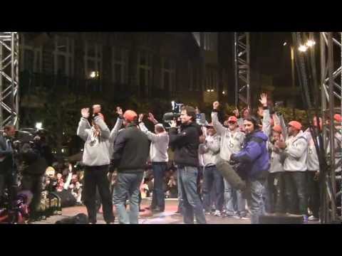Huldiging van het Nederlandse Honkbal team
