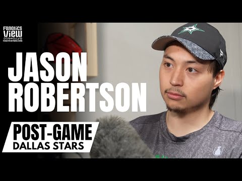 Jason Robertson Reacts to Breaking Scoring Drought & Dallas Stars GM1 WCF Loss vs. Golden Knights
