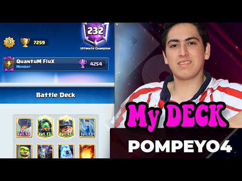 Pompeyo4' FAN 🏆 7400 Arcae360 Gameplays 👈Balloon cycle Clash Royale
