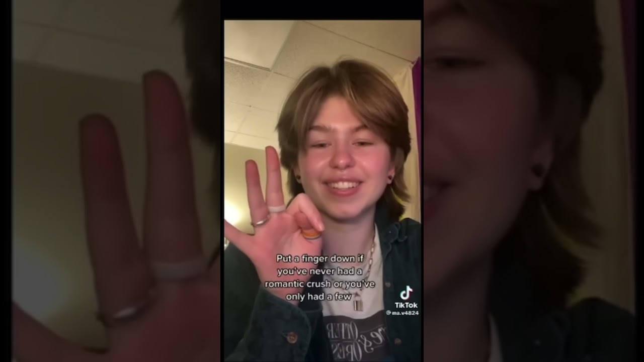 Put a finger down.. AroAce Pride 🧡💛🤍🩵💙