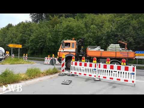 Ortsumgehung in Enger gesperrt - Staus im Ortskern