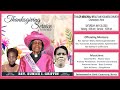 Thanksgiving Service For The Life Of Rev Eunice I Griffin Saturday May 20 2023 TMWHC