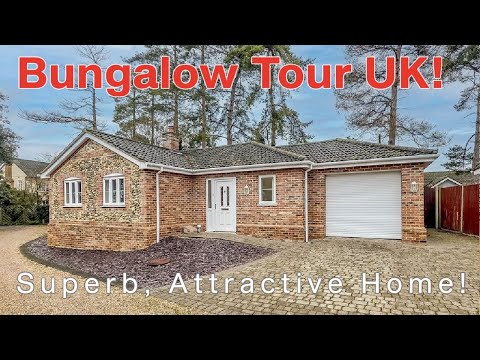 BUNGALOW TOUR UK  Fantastic Home!  For Sale £325,000 Swaffham, Norfolk, Longsons Agents.