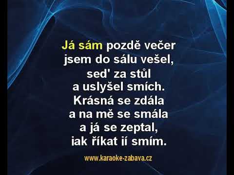 Lásko mě ubývá sil - Pavel Bobek Karaoke tip