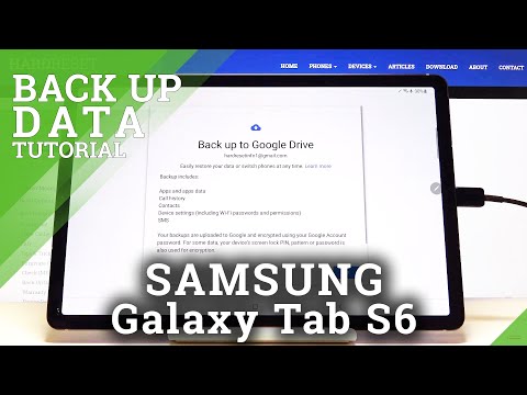 How to Create Google Backup in SAMSUNG Galaxy Tab S6 – Copy & Save Data
