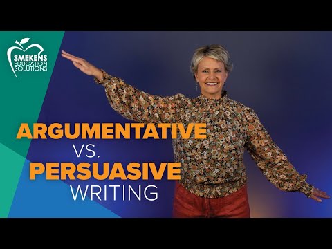 Compare argumentative vs. persuasive writing