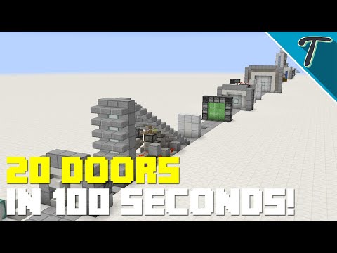 20 Doors In 100 Seconds! [Minecraft]