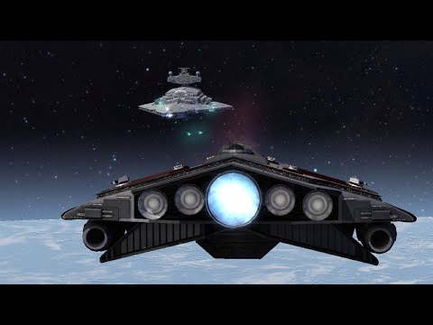 Nebula Star Destroyer vs New ISD Variants - Star Wars: Empire At War Remake NPC Battle