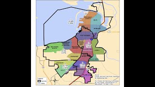 Everett WA, Districting background with English subtitles