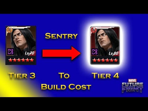 Sentry Tier 3 Level 70 To Tier 4 Build Cost  - F 2 P - Marvel Future Fight