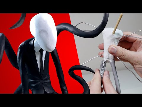 Making SLENDER MAN! *creepypasta fan art* - Polymer Clay Timelapse Tutorial | Ace of Clay