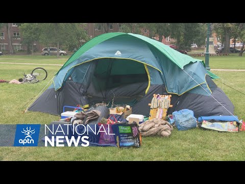 Sacred fire at Manitoba legislative set to burn until all residential schools searched | APTN News