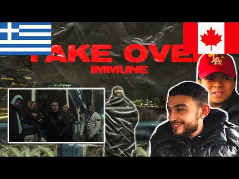 CANADIANS REACT TO GREEK RAP - Immune - Take Over (Official Music Video)