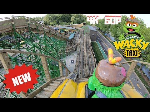 Sesame Place Oscar's Wacky Taxi Front and Back Seat POV Ride Opening Day