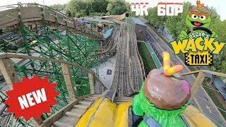 Sesame Place Oscar's Wacky Taxi Front and Back Seat POV Ride Opening Day 2018