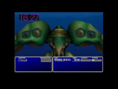 Emerald Weapon - Cloud Solo, Attack Commands Only - Final Fantasy VII