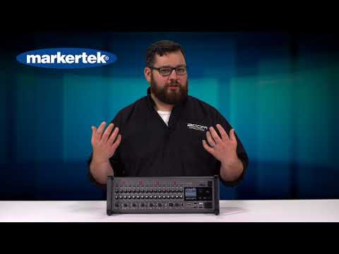Zoom LiveTrak L-20R Rackmount Digital Mixer / Recorder 2010s - Grey / Blue image 5