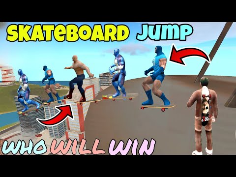 Skateboard Jump All Character In Vice Town । Rope Hero Vice Town । Junnu Malik Gaming