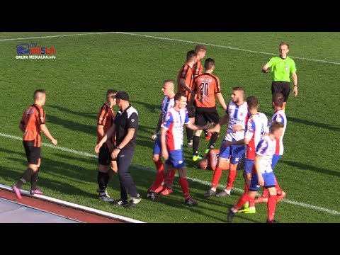 WISŁA SANDOMIERZ - KSZO OSTROWIEC ŚWIĘTOKRZYSKI 0:2 (0:0) - FRAGMENTY MECZU I KOMENTARZE TRENERÓW