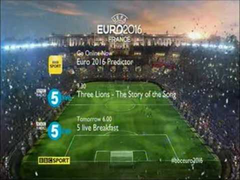 BBC UEFA Euro 2016 Menu 9 6 16