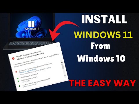 Install Windows 11 on Your Unsupported Windows 10 PC (Keep All Files & Apps)