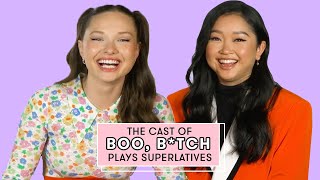 Lana Condor and Zoe Colletti of 'Boo B*tch' Reveal Who Forgot Their Lines | Superlatives | Seventeen video