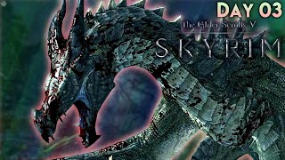 DEFEATING A DRAGON! The Elder Scrolls V: Skyrim (Dragon Holidays // DAY 3)