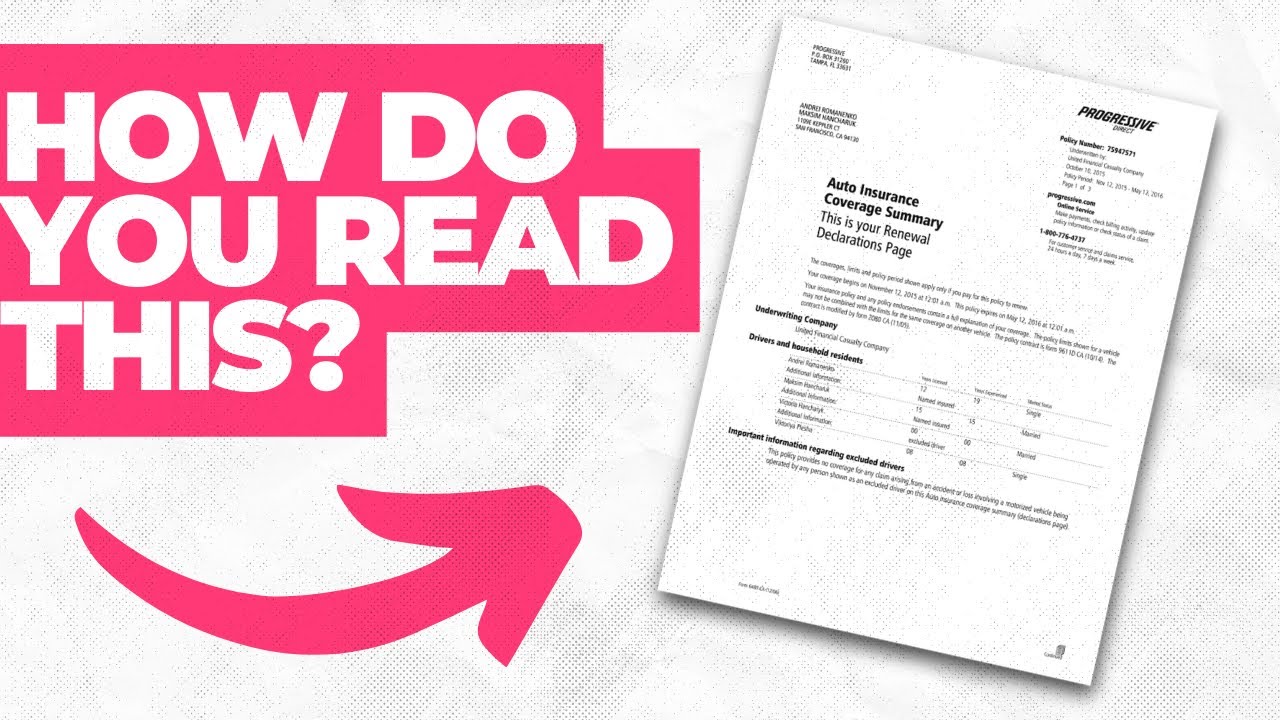 What Is An Insurance Declarations Page? Declaration Pages EXPLAINED!