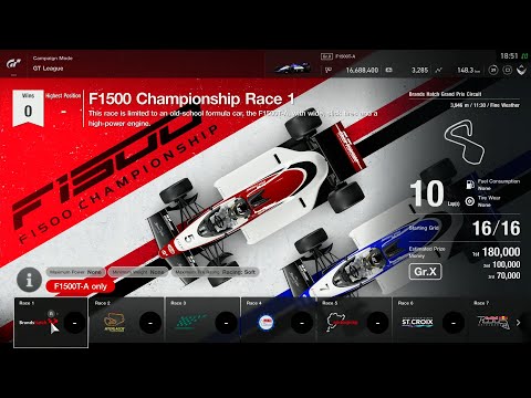 Gran Turismo Sport (PS4) - Part #130 - GT League // F1500 Championship - Race 1-3