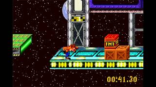 Crash Bandicoot The Huge Adventure (GBA) (Part 39/44) Ace of Space Time Trial