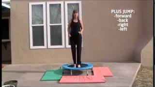 A Fun Mini Trampoline Workout # 1, rebounding exercise with Coach Lucille Brasher