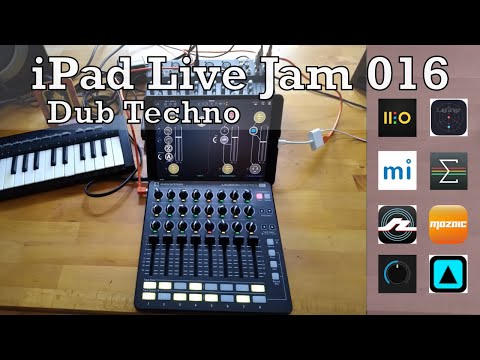 iPad Live Jam 016 | Dub Techno [LaunchControl XL, AUM, Drambo, MiRack, Blackhole, DLYM, Rozeta]
