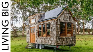 Super Affordable Off-Grid Tiny House Built With Old Fence Palings