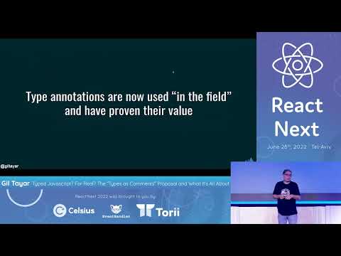 Gil Tayar @ ReactNext 22 - Typed JavaScript? For real?